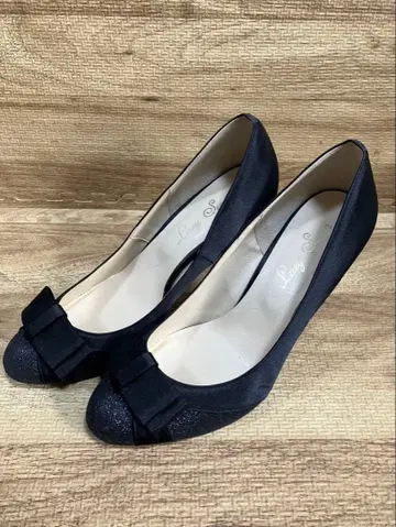 파티, 결혼식용 하이힐 블랙과 라메 믹스 블랙 새상품급