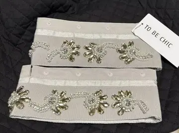 TO BE CHIC 팬츠 밑단 교체 비쥬 반짝반짝 미사용품