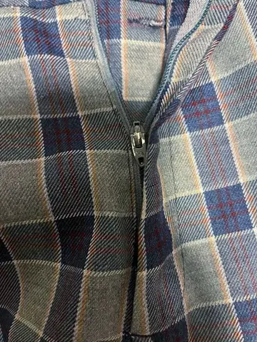 Vintage Check Pattern Slacks with Talon
