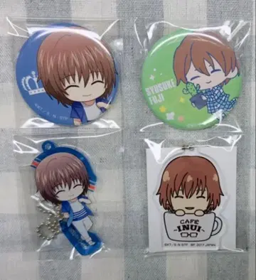 신 테니스의 왕자님 후지 슈스케 캔뱃지 아크릴 키링 세트