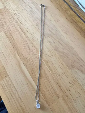 실버 925 목걸이 큐빅 지르코니아