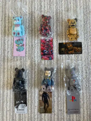 미개봉 베어브릭 피규어 6세트