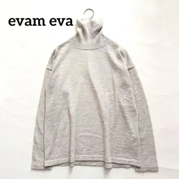 새상품급 에붐에바 캐시미어 혼방 터틀넥 풀오버 니트 그레이지