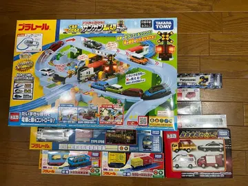 프라레일 칸칸 건널목 세트 + 차량 + 미니카 세트