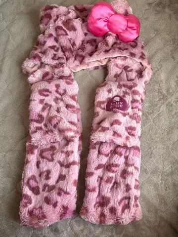 헬로키티 핑크 레오파드 무늬 유니버설 스튜디오 재팬