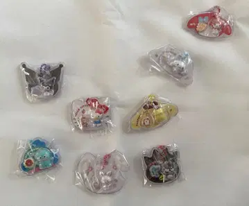 캐릭터 스트랩 포함 참 8개 세트 시크릿