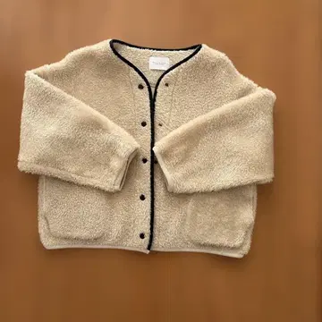 베이지 보아 자켓 캐주얼