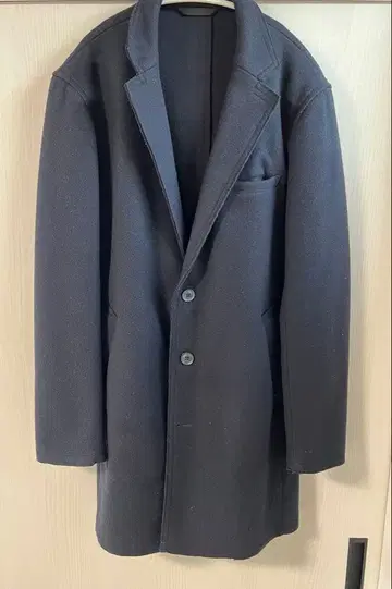 ikka 네이비 체스터 코트 남성용 L