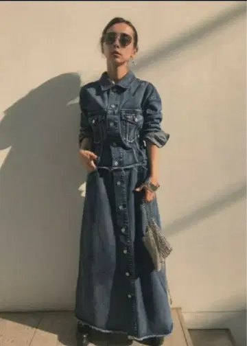 AMERI 4WAY 데님 드레스 코트