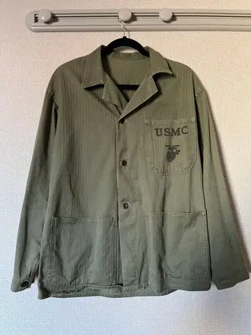 40s 미군 실물 대전 USMC P41 헤링본 자켓 상태 좋음 HBT