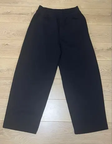 UNIQLO C 맨투맨 와이드 팬츠 블랙 S 사이즈