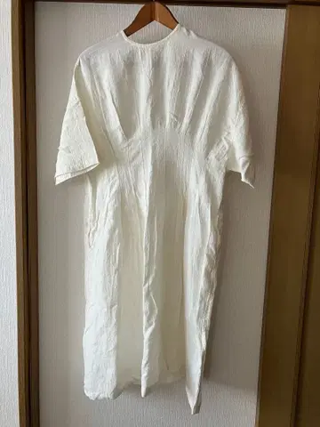 ROUGH ATOUR 반팔 원피스 허리 벨트 포함