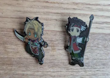 환상수호전III 휴고 불꽃의 영웅 핀 배지