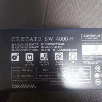 다이와 24세르테이트 SW 4000-H 스피닝 릴