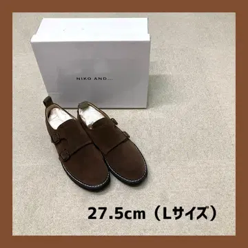새상품 niko and - 몽크 슈즈 브라운 27.5cm 남성용