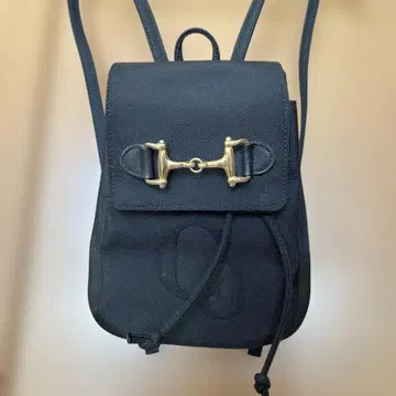 블랙 나일론 미니 백팩