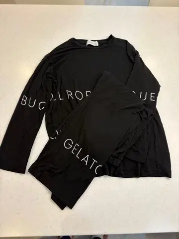 조엘 로부숑 x 젤라또피케 룸웨어 상하의 세트 M 블랙