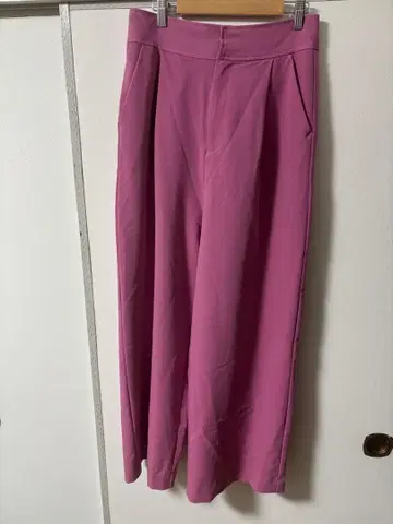 [ 당일 발송 ] elgna 여성용 XL 핑크 와이드 팬츠 턱