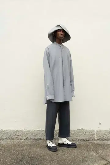 [ JIL SANDER ] 밴드 카라 셔츠