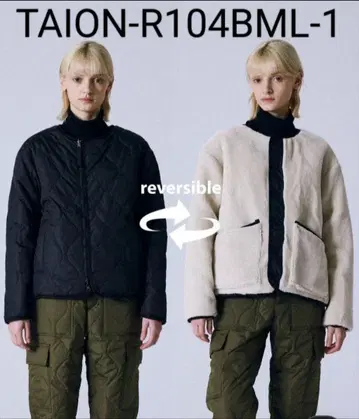 [ 남녀 공용 ] 밀리터리 리버서블 크루넥 다운 자켓