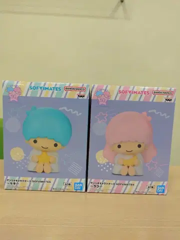 산리오 캐릭터 소프트 비닐 메이트 키키&라라 2체 세트