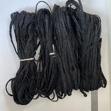 모자 재료 라피아 손뜨개질 블레이드 블랙 10mm 폭