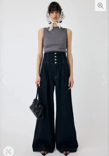 마우지 moussy 코르셋 배기 데님