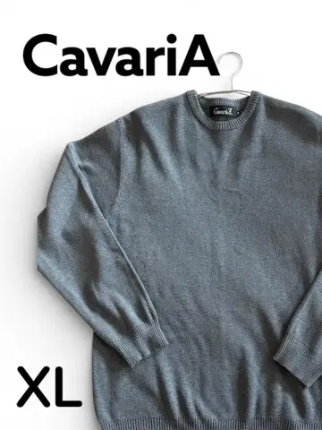 그레이 크루넥 스웨터 긴팔 CavariA XL 사이즈