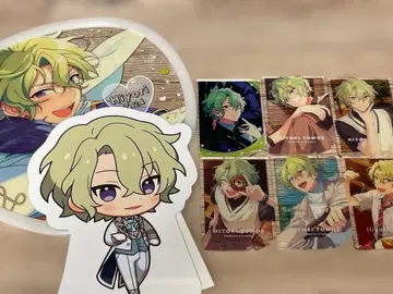 앙스타 토모에 히요리 아크릴 스탠드 부채 세트