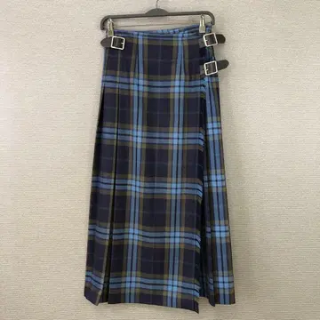 O'NEIL of DUBLIN 퀼트 플리츠 맥시 스커트 델루라