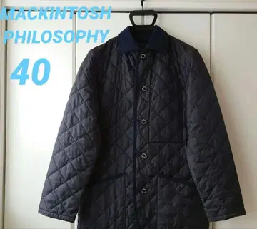 [컨디션 최상] 매킨토시 철학 퀼팅 코트 네이비 40