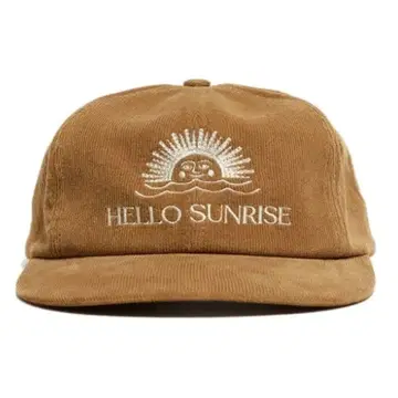 HELLO SUNRISE 코듀로이 6 패널 캡 카멜