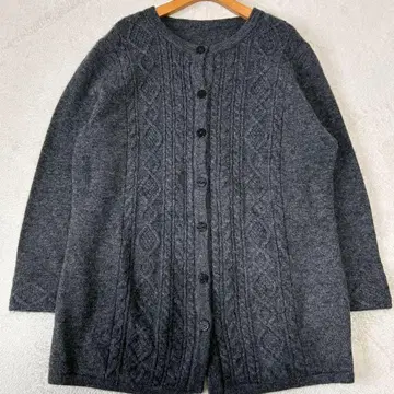 레리안 13+ 캐시미어 혼방 가디건 케이블 일본제 여성용 XL