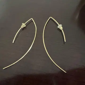 아가트의 K10 와이어 귀걸이 골드 후프형 귀걸이