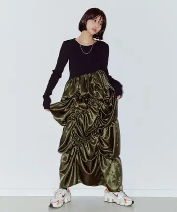 LIENCOEUR 달리아 도킹 개더 원피스