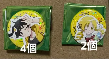 샤프트 50주년전 금박 캔뱃지 그린 아라라기 카렌 토모에 마미 마도마기