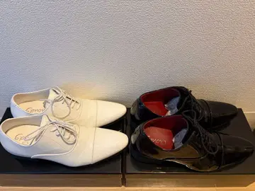 [ 화이트 & 블랙 ] 키높이 신발 7cmUP 24.5cm 결혼식