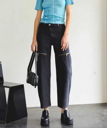 Side Slash Denim/사이드슬래시 데님 블랙 36