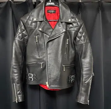 HORN WORKS 블랙 가죽 라이더 자켓 S 사이즈 호른 웍스