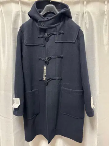 네이비 더플 코트 후드 부착 UNIQLO