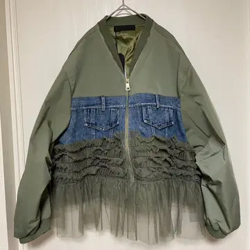 MICALLE MICALLE 이소재 도킹 블루종 카키