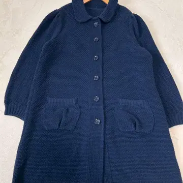 레리안 캐시미어 혼방 울 자켓 XL 일본제 네이비 니트