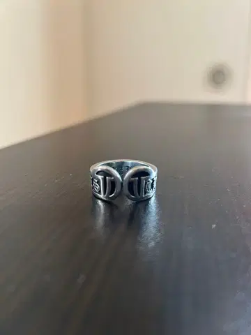 실버 스테인리스 앤티크 반지