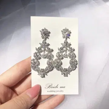 [ Bride me wedding ] ZP-51 큐빅 지르코니아 귀찌