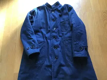 45R 인디고 플리스 안감 코트