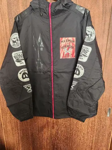 MAXIMUM THE HORMONE 나일론 자켓 블랙