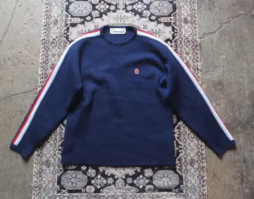 montant 네이비 크루넥 스웨터