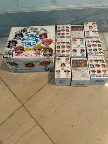 애니메이션 캐릭터 미니어처 피규어 세트 전 9종