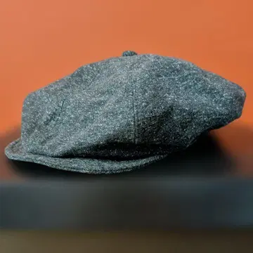 그레이 울 혼방 헌팅 캡