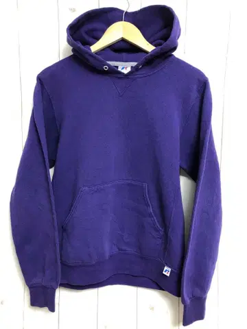 90s RUSSELL 앞V 후드티 러셀 퍼플 r21